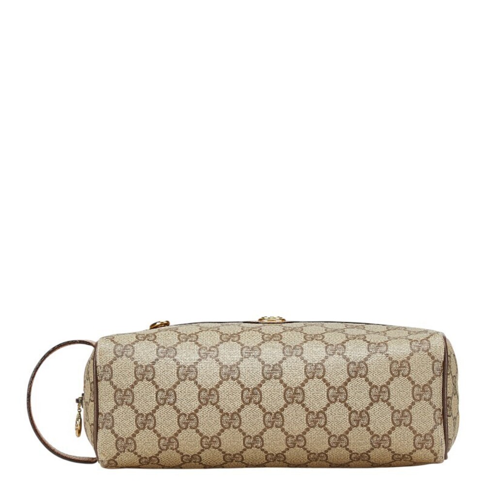 Gucci Bag Beige Leather Brown Tan GG Shoulder Supreme - Picture 3 of 9